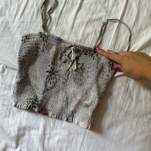 Wilfred Gray Smocked Camisole